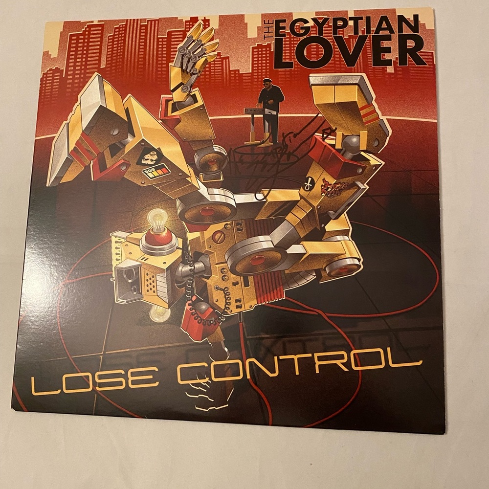 Egyptian Lover signed Vinyl Record electro hip hop Afrika bambaataa bboy breaks